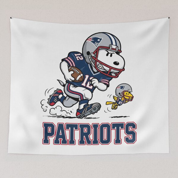 Item preview, Snoopy And Woodstock New England Football Action Fan designed and sold by DamianRoy88.