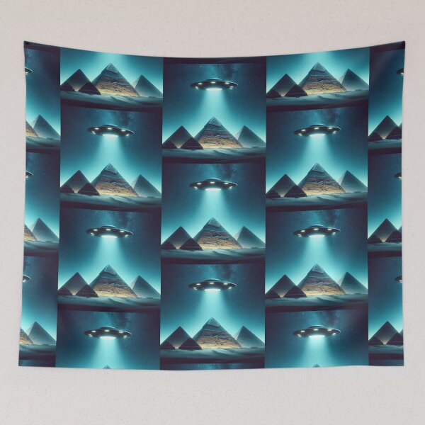 Item preview, Lightning ufo over piramids  designed and sold by JALNERVION SHOP.
