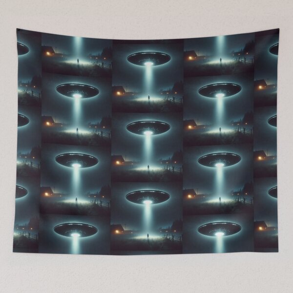 Item preview, Ufo over city designed and sold by JALNERVION SHOP.