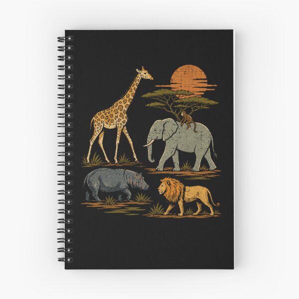 Item preview, Vintage African Safari Animals Retro Wildlife Adventure  designed and sold by Moizento.