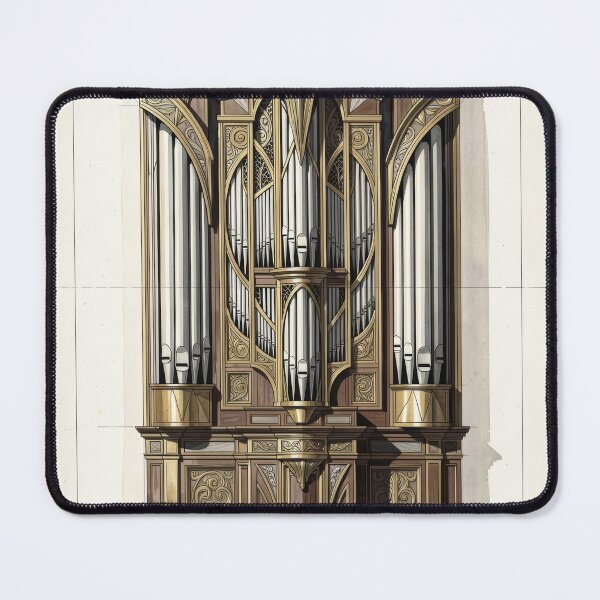 Item preview, Art Nouveau Organ Architectural Blueprint designed and sold by pinkal.