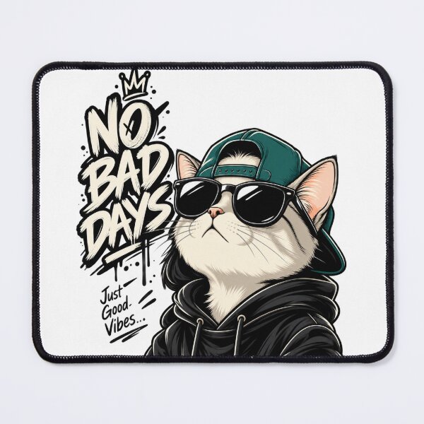 Item preview, No Bad Days Cat designed and sold by PocketVibe.