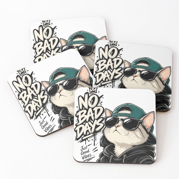 Item preview, No Bad Days Cat designed and sold by PocketVibe.