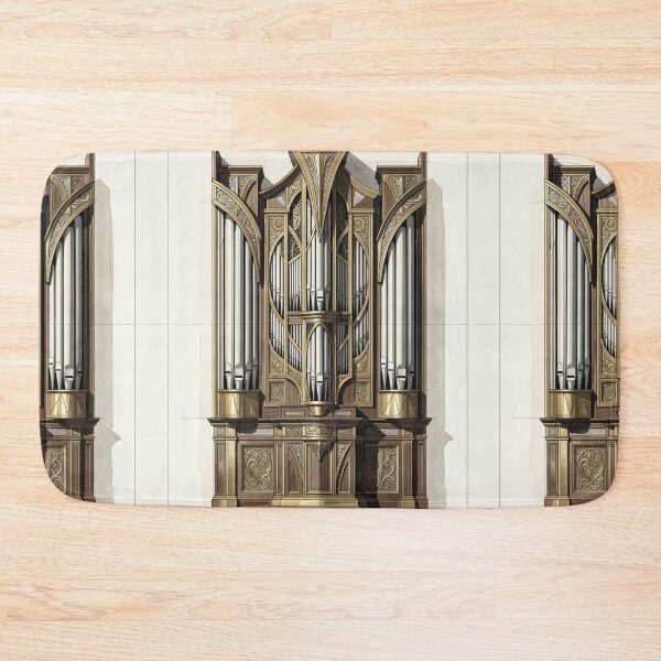 Item preview, Art Nouveau Organ Architectural Blueprint designed and sold by pinkal.