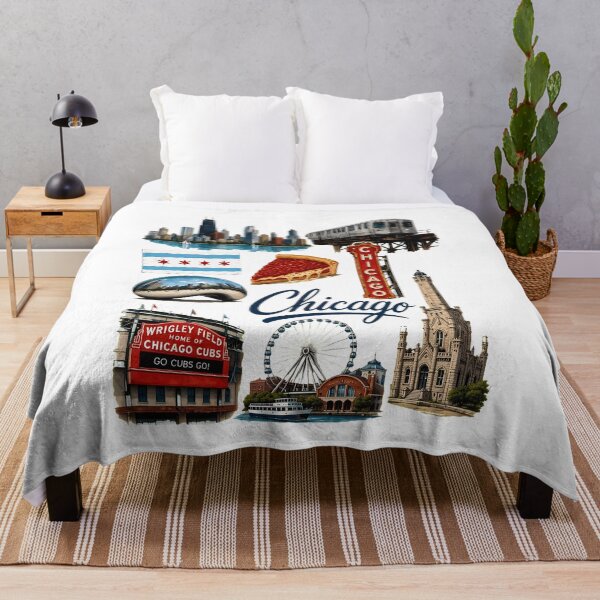 Item preview, Chicago City Collage Retro Design designed and sold by SarahSanc43018.
