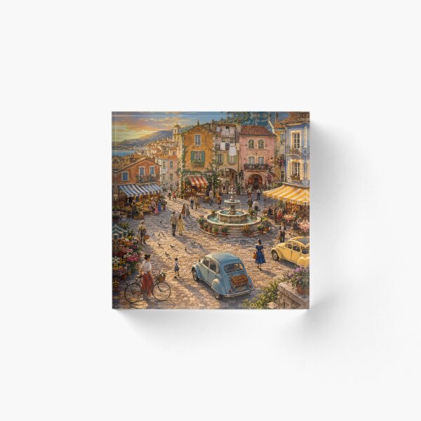 Item preview, Plaza del Mercado Europeo de la Hora Dorada designed and sold by Glottopia.
