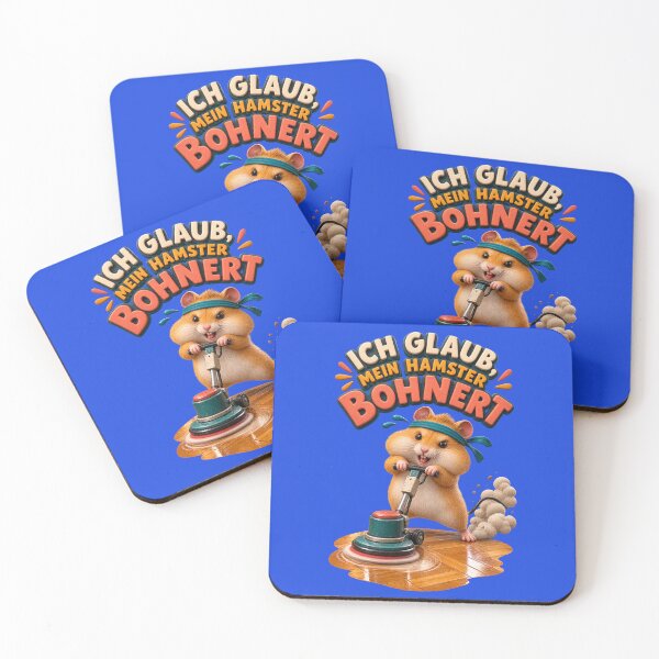 Item preview, Funny Hamster Floor Polisher German Idiom Literal Cartoon designed and sold by SVox.