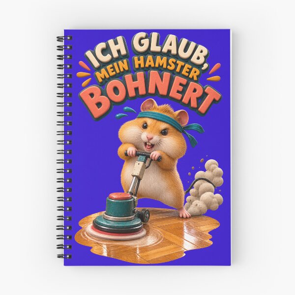 Item preview, Funny Hamster Floor Polisher German Idiom Literal Cartoon designed and sold by SVox.