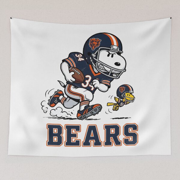 Item preview, Snoopy And Woodstock Chicago Football Action Fan  designed and sold by DamianRoy88.