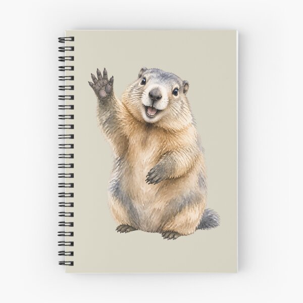 Item preview, Marmot Waving designed and sold by MoonMonkeyNbear.