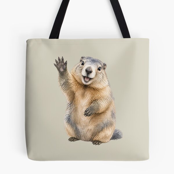 Item preview, Marmot Waving designed and sold by MoonMonkeyNbear.