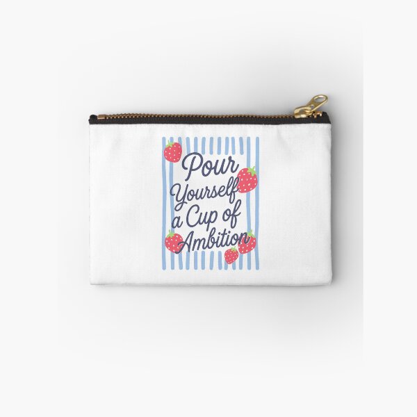 Item preview, Striped Strawberry Pour Yourself a Cup of Ambition designed and sold by ImeldaSparks.