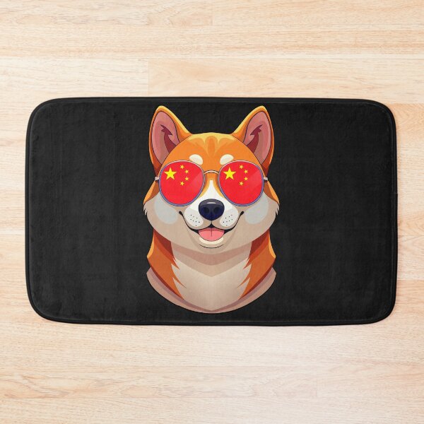 Item preview,  Vintage Patriotic Shiba Inu Chinese Flag designed and sold by DreamBrushy.