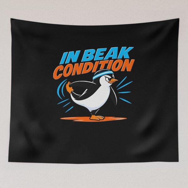 Item preview, In Beak Condition Penguin Workout Humor designed and sold by elderberry.