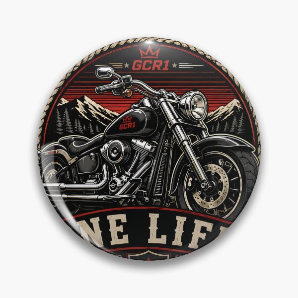 Item preview, GCR1 Two Wheels, One Life – Vintage Motorcycle Rider Design designed and sold by GCR1.