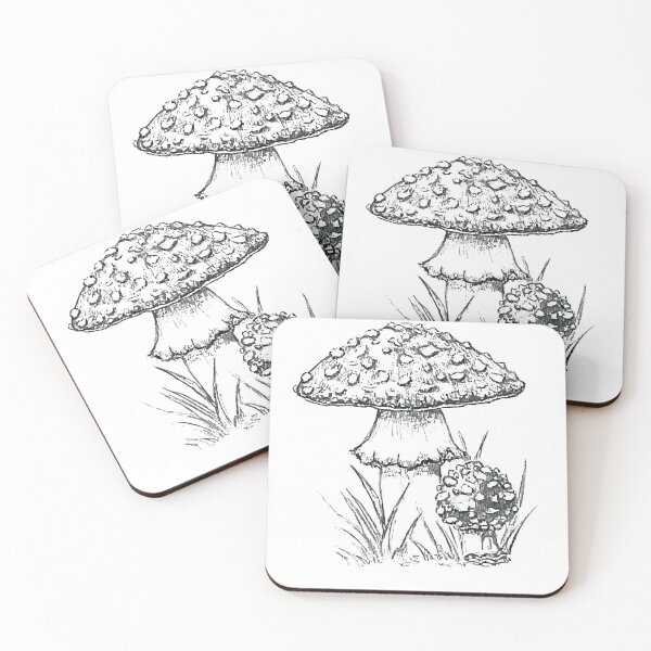 Item preview, Fly Agaric Mushroom – Realistic Pencil Illustration designed and sold by SaskiaFranken.