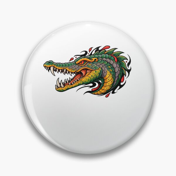 Item preview, Funny Crocodile Ornamental Reptile Art Art designed and sold by elderberry.