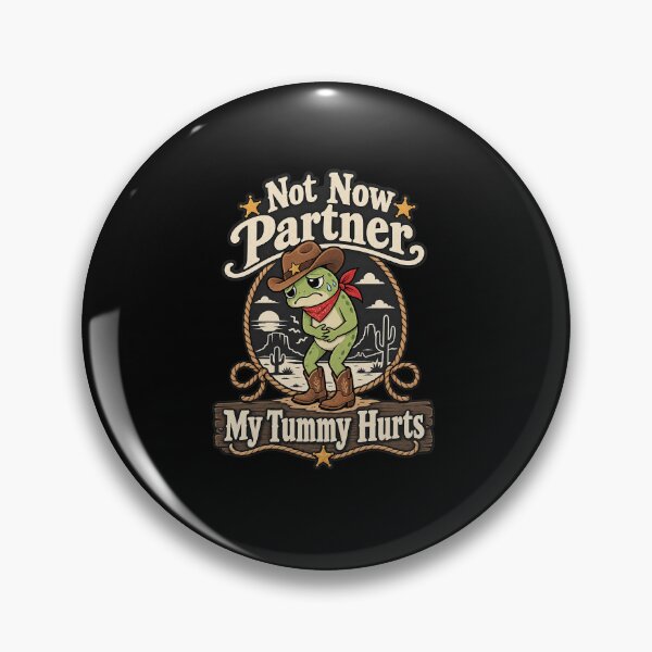 Item preview, Funny Not Now Partner My Tummy Hurts Frog Art designed and sold by elderberry.