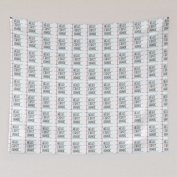 Item preview, Hello First Grade – Back to School Lined Paper designed and sold by Rodney's Marketplace.