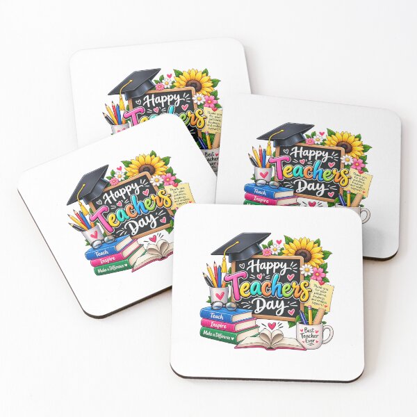 Item preview, Happy Teachers Day – Colorful Teacher Appreciation Design designed and sold by Ishratparween11.