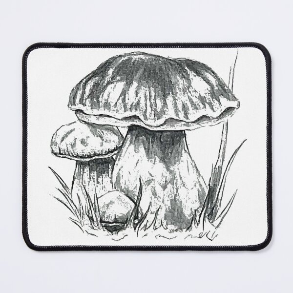Item preview, Porcini Mushroom – Realistic Botanical Pencil Art designed and sold by SaskiaFranken.