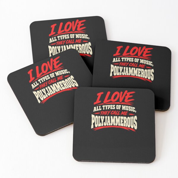 Item preview, All Types of Music Polyjammerous Quote designed and sold by elderberry.