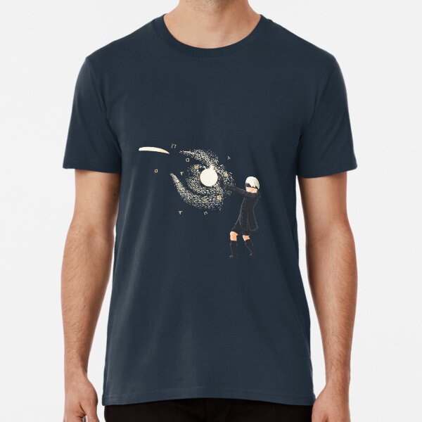 Nier Automata 9S Pixel Art Premium T-Shirt