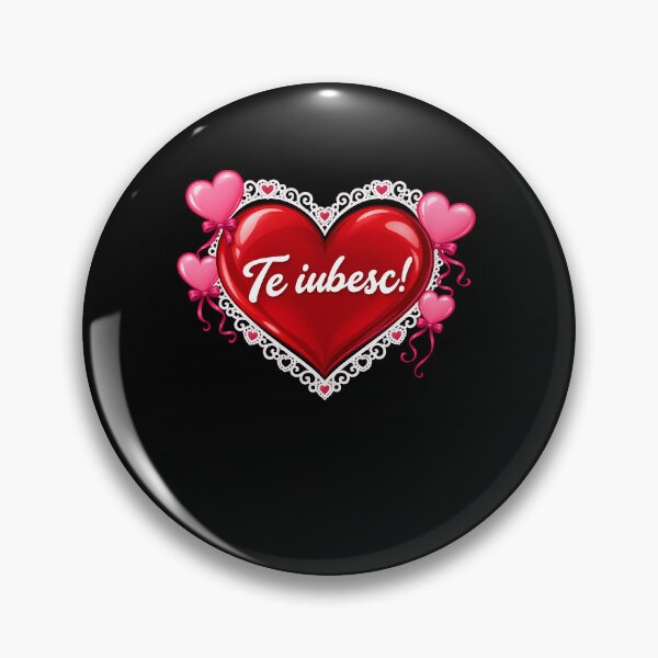 Item preview, Funny Te iubesc! Romanian Heart Love Message Art designed and sold by elderberry.