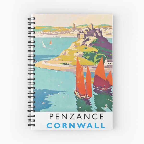 Item preview, Penzance Cornwall Original Custom Vintage Poster Wall Art Design Gift Pillow Home Soft Furnishing designed and sold by Cool Robot Bro..