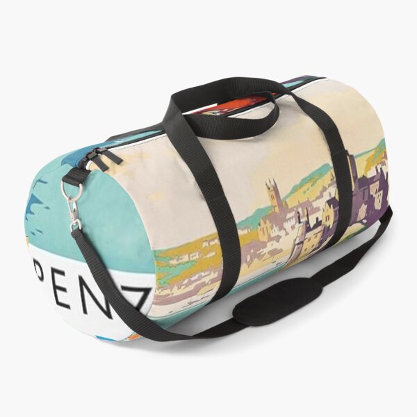 Item preview, Penzance Cornwall Original Custom Vintage Poster Wall Art Design Gift Pillow Home Soft Furnishing designed and sold by Cool Robot Bro..