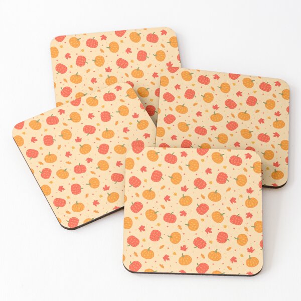 Item preview, Autumn  pumpkins, stars and colorful leaves. designed and sold by burbura.