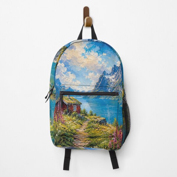 Item preview, Beautiful Fjords of Norway painting: Where Mountains Meet the Sea designed and sold by GalleryKauffeld.
