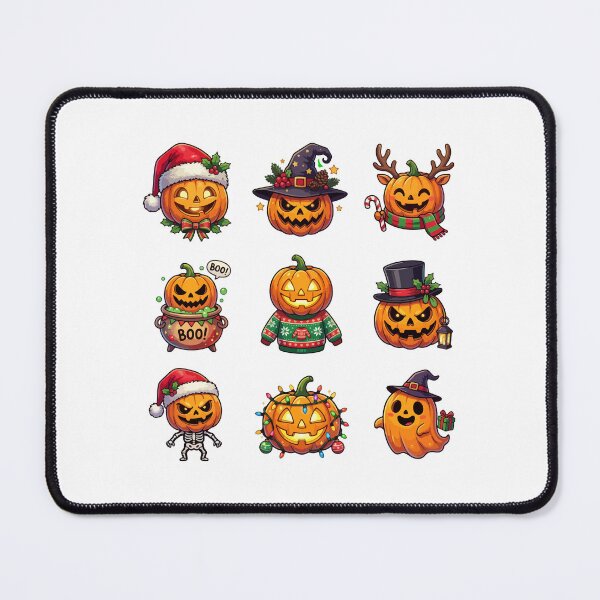 Item preview, Halloween Christmas Pumpkin Mashed Up Holiday Characters designed and sold by Steele-Art.