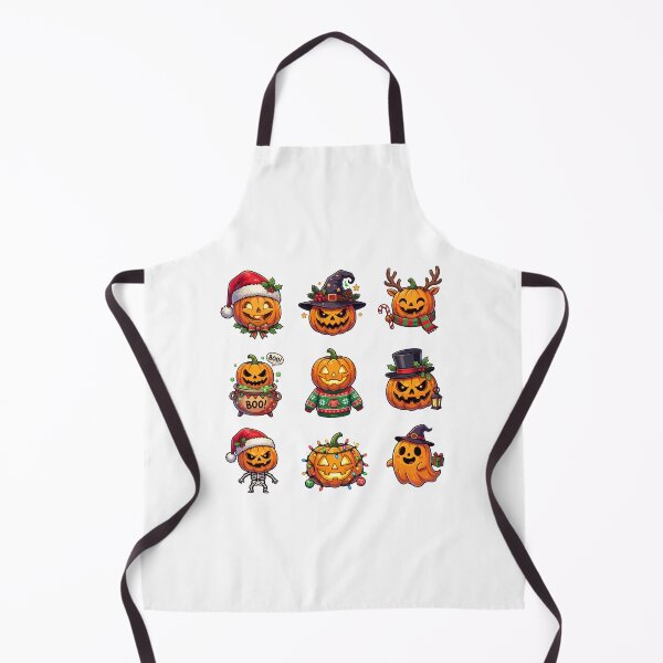 Item preview, Halloween Christmas Pumpkin Mashed Up Holiday Characters designed and sold by Steele-Art.
