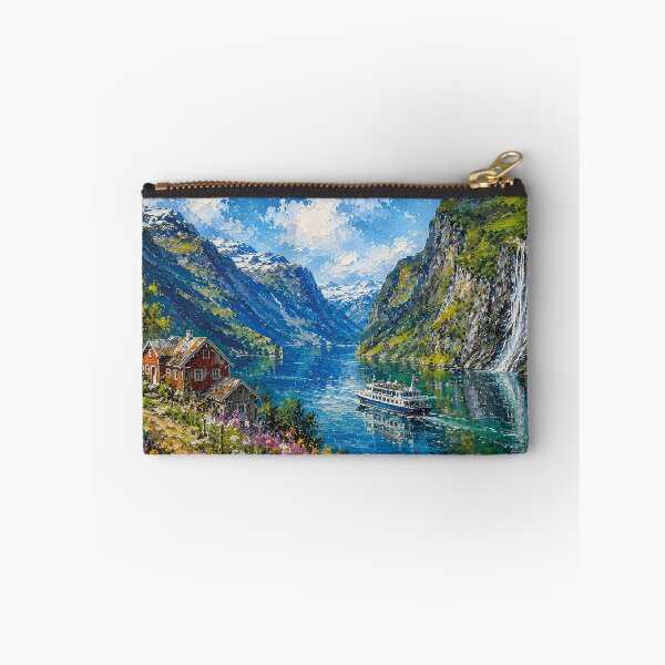 Item preview, Nærøyfjord in Norway painting - A Beautiful place in Scandinavia. designed and sold by GalleryKauffeld.