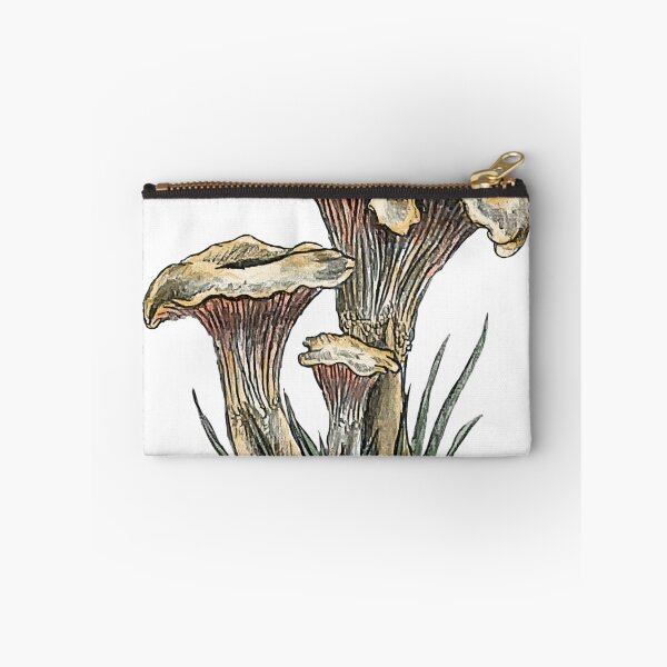 Item preview, Realistic Chanterelle Mushroom – Pencil and Watercolor Botanical Nature Art designed and sold by SaskiaFranken.