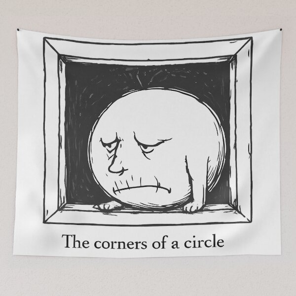 Item preview, The Corners of a Circle designed and sold by MeaningIsUse.