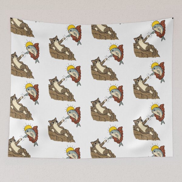 Item preview, Funny Catfish Pun Cat Fishing designed and sold by MonkiFlipp.