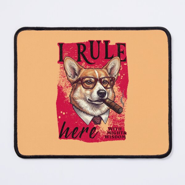 Item preview, Corgi Cigar Mafia Boss - I Rule Here designed and sold by PixelsPaws.