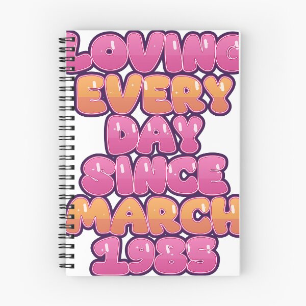 Item preview, LOVING EVERY DAY SINCE MARCH 1985 designed and sold by TheIconSmith.