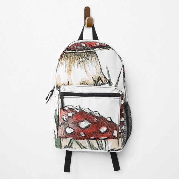 Item preview, Realistic Fly Agaric Mushroom – Amanita Muscaria Pencil and Watercolor Art designed and sold by SaskiaFranken.