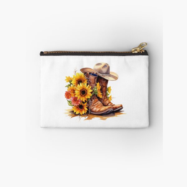 Item preview, Sunflower Cowboy Boots Western Floral Art designed and sold by Krasnovaovaova.