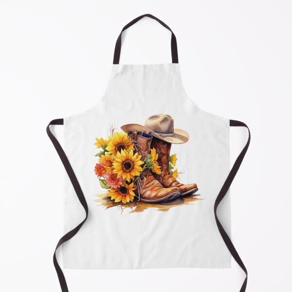 Item preview, Sunflower Cowboy Boots Western Floral Art designed and sold by Krasnovaovaova.