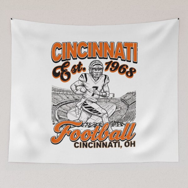 Item preview, Cincinnati Est 1968 Football Player Retro Vintage designed and sold by BenjaminK87727.