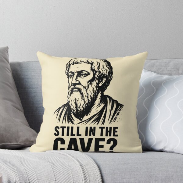 Item preview, Think Outside the Cave. Vintage Greek Philosopher Art & Philosophy Humor. (Plato Meme Collection). designed and sold by SaraSumi.