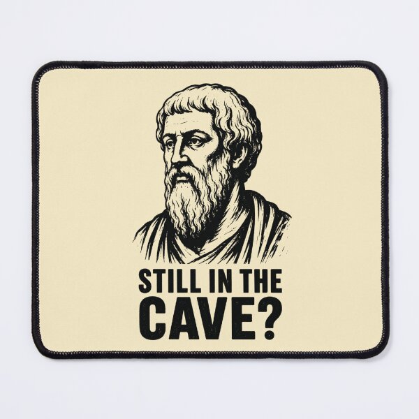 Item preview, Think Outside the Cave. Vintage Greek Philosopher Art & Philosophy Humor. (Plato Meme Collection). designed and sold by SaraSumi.