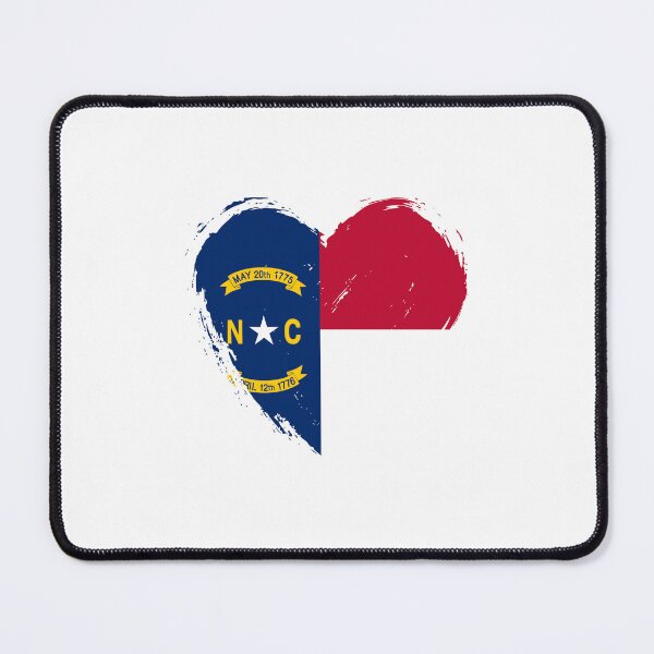 Item preview, Distressed North Carolina Flag Heart NC designed and sold by shitpostee.