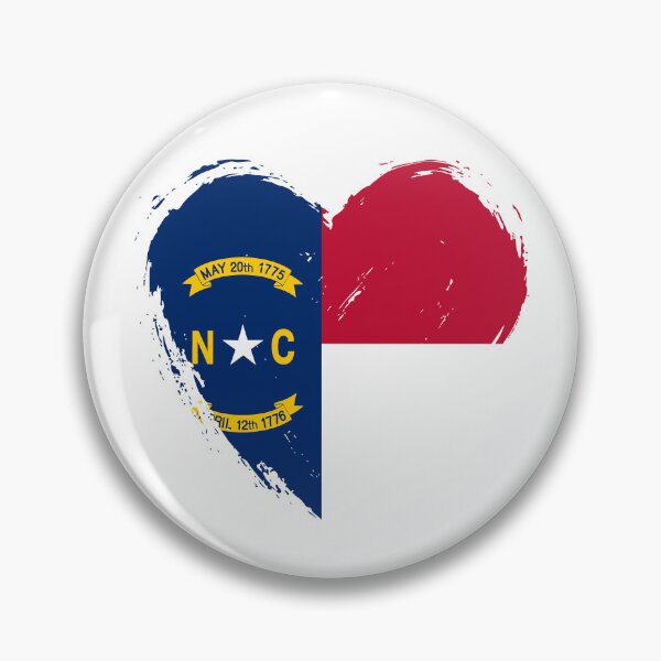 Item preview, Distressed North Carolina Flag Heart NC designed and sold by shitpostee.