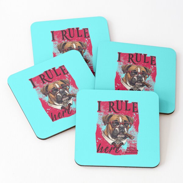Item preview, Boxer Cigar Mafia Boss - I Rule Here designed and sold by PixelsPaws.