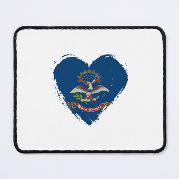 Item preview, Distressed North Dakota Flag Heart ND designed and sold by shitpostee.